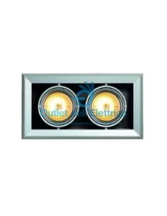 Slv 154022 Aixlight kardamod 2 qrb111, gris plateado