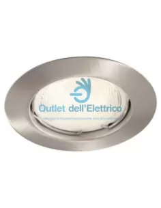 Frea - set of 3 brushed steel recessed spotlights - 3