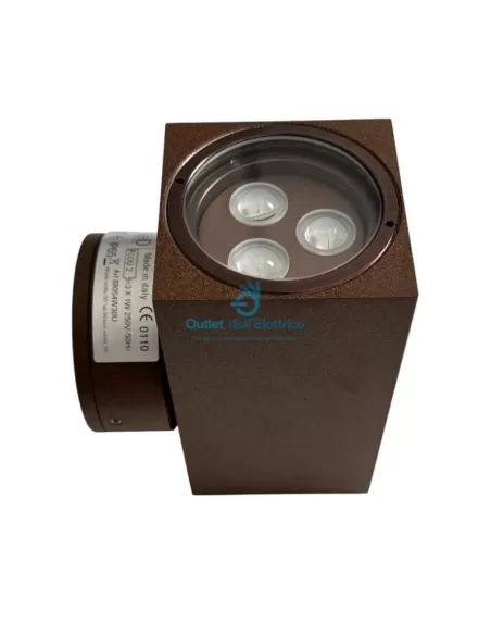 Linea light 88054w30uw30 flou 2 quadro 3 3led 1w alim corten