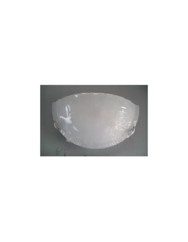 Applique murale extérieure Iguzzini 3 5628 058 0, décorée d'un effet pierre, en verre blanc, E27 60W