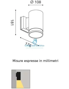 Gea luce ges251 applique da esterno 2