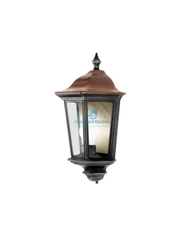 Half copper sconce sf.fum È - black silver