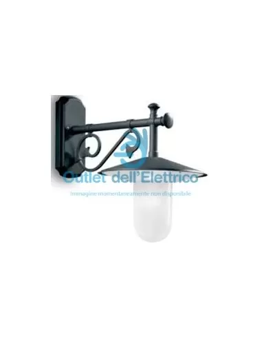 Nobile 2065/02/00/NA Flache anthrazitfarbene Wandleuchte