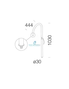 Disano 42692000 Brazo curvo 1373 - ar2