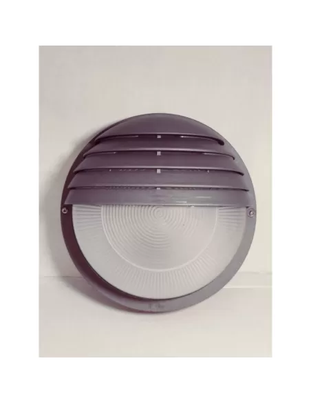 Stilplast 170s silver round ceiling light with visor E27 1x75w IP44