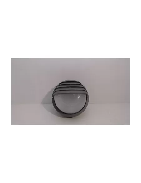 Plafonnier rond argenté Stilplast 170s avec rosace E27 1x75w IP44