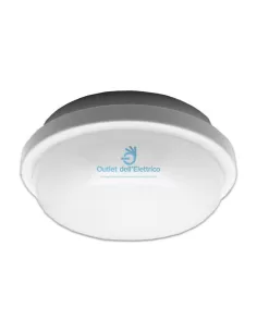 Nobile LED round ceiling light diam 16cm wall/ceiling LED 15w 3000k 220v diff opal polycarbonate ip65