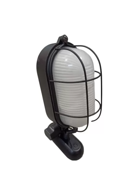 Lampe tortue Goccia 4010ne avec cage noire et bras réglable 60 W E27