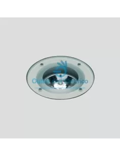 Simes s 5458 Plano-Einbauleuchte, 35 W, G53, Glas mit Licht
