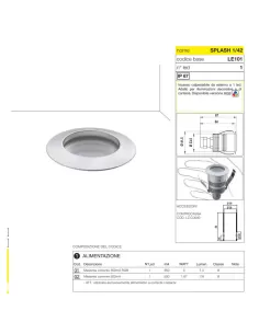 Domino led 7e1010201na6 splash 1/42 500ma ww nrw inox 2