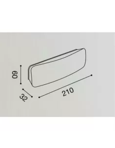 Gea luce GES150  Segnapassi alluminio antracite 7w led 2
