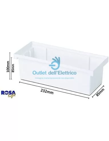 Rosa light ELTO1503 segnapasso incasso e27 grigio con griglia