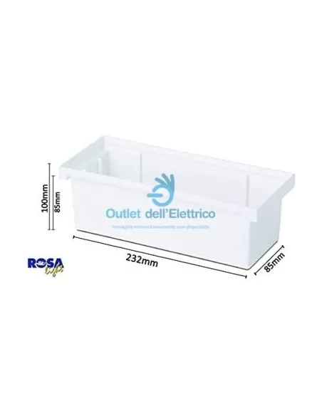 Rosa light ELTO1503 segnapasso incasso e27 grigio con griglia