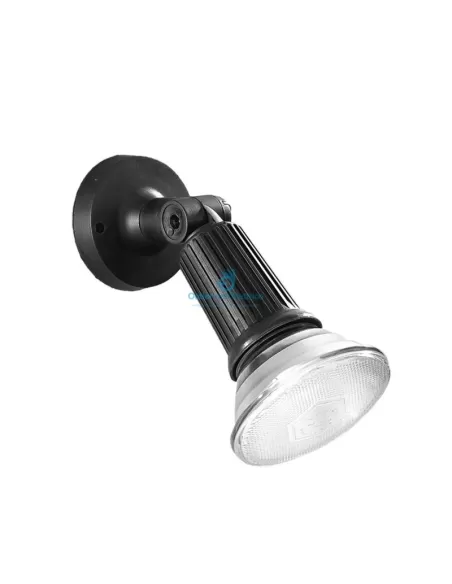 Rossini A.5570 Faretto da giardino 1xE27 75w 230v nero diam.75mm H.210mm IP44