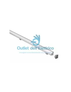 Profilé angulaire en aluminium gris Gea Luce GSTP21 2 m