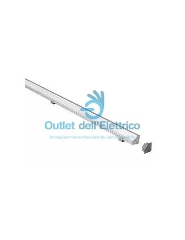 Gea luce GSTP21 Profilé d'angle en aluminium gris 2m