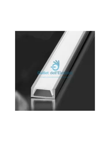 Gea luce GSTP61 Aluminum profile gray surface 2mt