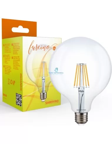 Shanyao 4794 filoled globe g125 e27 8w (60w)
