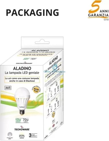 Tecnoware FLED17321 Aladino lamp.led geniale 10w 4000k e27