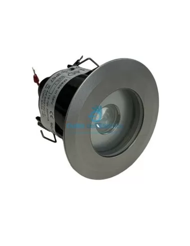 Linea light 85472c10 ivil 1 round stainless steel 1 led 1w 6500°k beam 10° without power supply