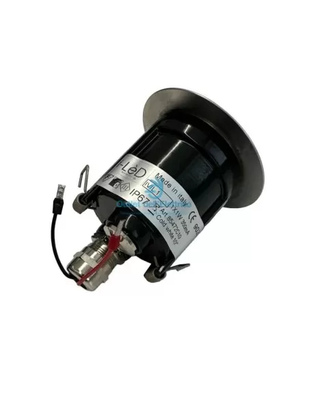 Linea light 85472c10 ivil 1 tondo inox 1 led 1w 6500°k fascio 10°senza alimentatore