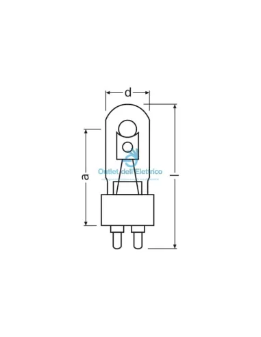 Osram 02016 Hqi-t 70w/ndl uvs g12 fs1