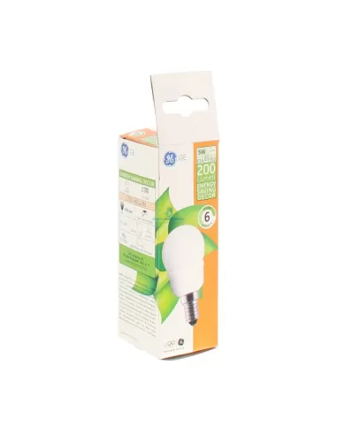 Ge iluminación 88839 otefle5sph/t2/827/e14 6y lámpara fluorescente e14 5w 2700°k