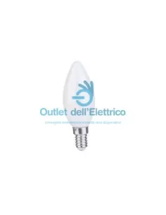 Bougie en silice blanc laiteux Ledvance SUPB25SI35 E14 25W