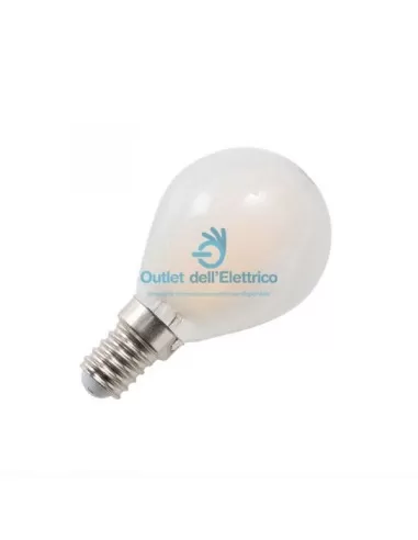 Ampoule sphérique nacrée givrée Ledvance SF40SM Luxus E14 40W