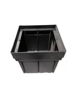 Simes Cas4715 Coffrage carré plat à anneaux Megazip