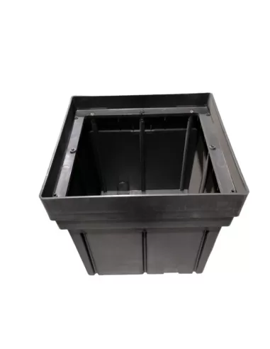 Simes Cas4715 Coffrage carré plat à anneaux Megazip