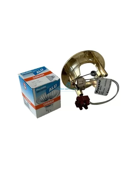 Fosnova 0646 Sirio, luminaire encastré en laiton poli GU5.3 50W avec lampe