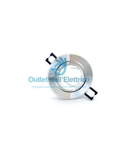 Spot encastré réglable 5964cr en aluminium chromé brossé GU10