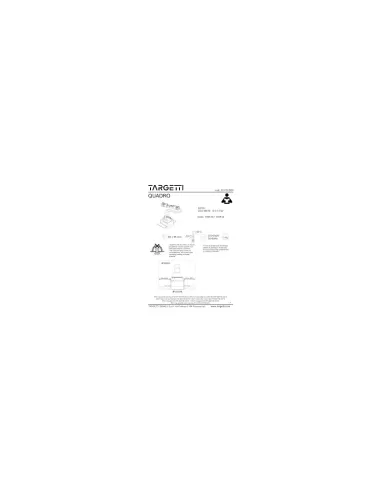 Targetti 1t6513 panneau led gu10 230v 6/7,5w blanc