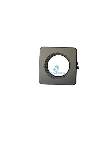 Fosnova 63505/ne sirio faretto incasso quadrato nero fisso 12v 50w gu5,3 8x8 foro 66