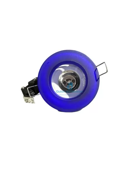 Spot fixe en verre bleu downlite Easy Luce KL-060 avec lampe