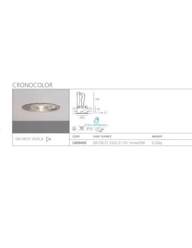 Built-in body colored chrono