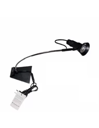 Lampe de table italienne Greta, noir/chrome, 220 V, culot E14 R39, 30 W
