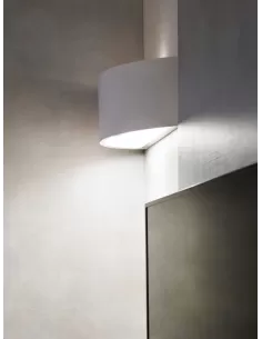 Martini 82084.05 I cast plaster wall lamp only white body without lamp