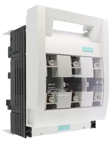 Seccionador de fusibles Siemens 3np42761cg01 3x250a nh0 nh1 -60mm