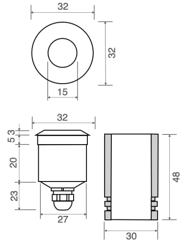 Fibres optiques Cobb LED Lissus1 1W 350mA 4K DF B
