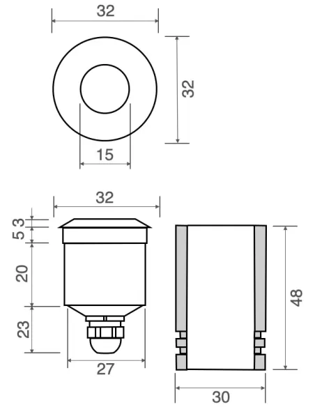 Lissus1 led 1w 350ma 3k df cb  cobb fibre ottiche