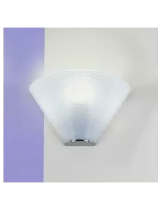 Leucos SOLARIS/P/B Solaris lampada parete p32 e27 vetro bianco struttura cromo