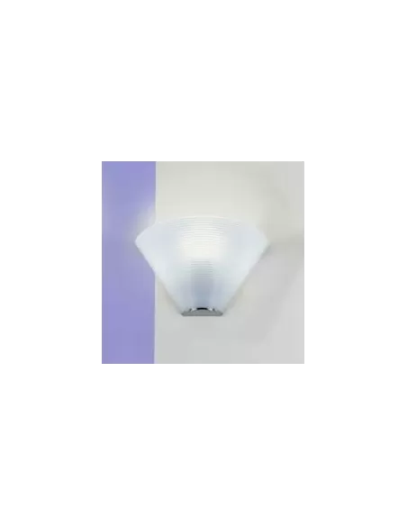 Leucos SOLARIS/P/B Solaris lampada parete p32 e27 vetro bianco struttura cromo