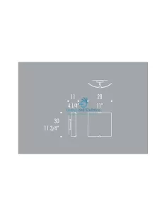 Leucos 0704194013905 Selis PP30 R7S 1X200W vetro satinato, kit fissaggio cromo 2