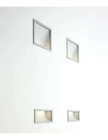 Luceplan D27/30Q Box incasso per Orchestra 306x306mm alluminio