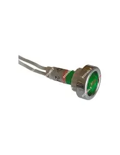 Marlanvil 078.V.024 Segnalatore 10mm dado + ghiera 24V verde