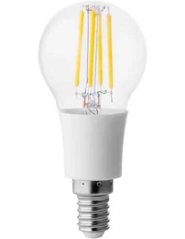 Ampoule sphérique câblée Wiva 12100518 transparente E14 4W 3K NDL dimmable