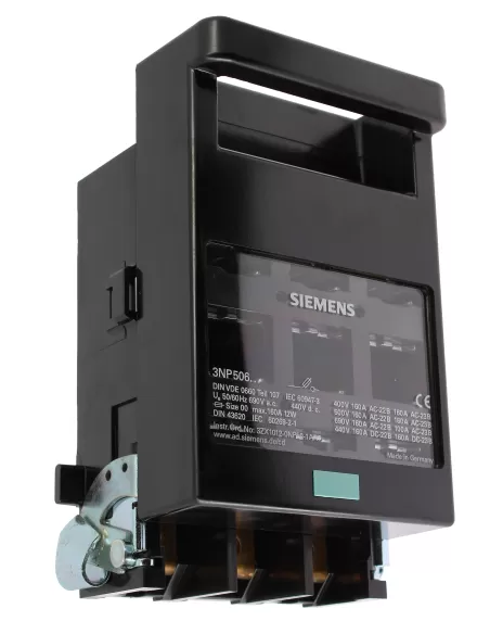 Siemens 3np50600ca10 sezionatore con base fusibile nh00 3x160a all sb   aux