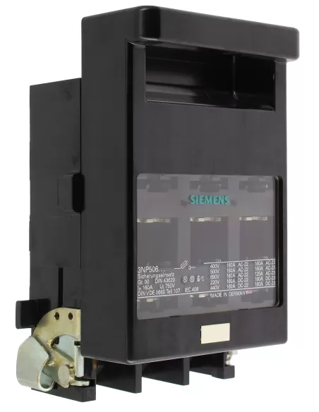 Siemens 3np50600ca00 sezionatore con base fusibili nh00 3x160a allacciamento sbarre